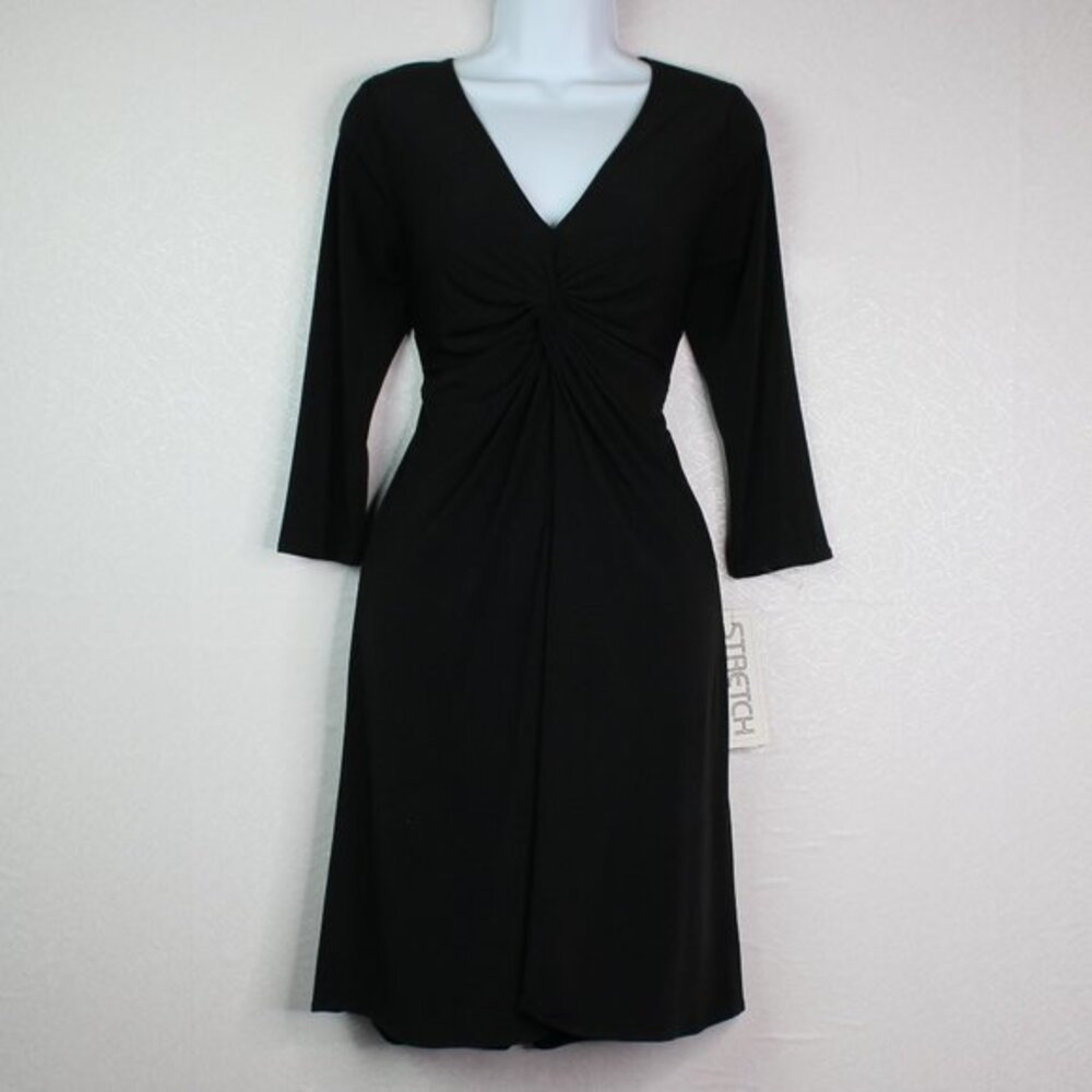 Allison Morgan Long Sleeve Black Cocktail …